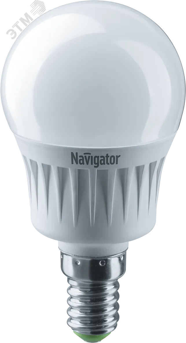 Лампа светодиодная LED 7вт E14 белый шар 18943