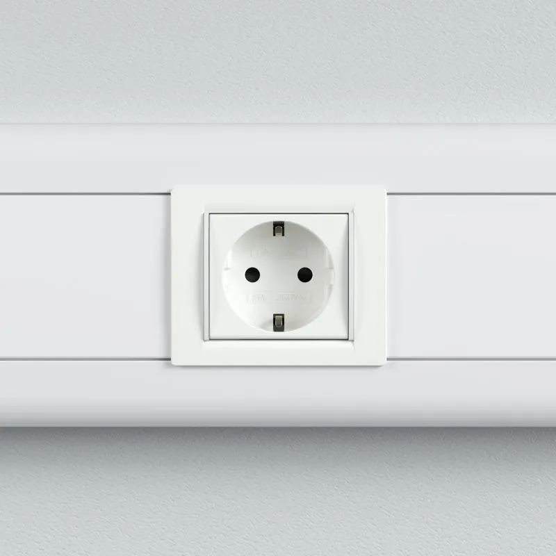 Розетка 1-м 2мод. Viva 16А IP20 2P+E с заземл. защ. шторки бел. 45005
