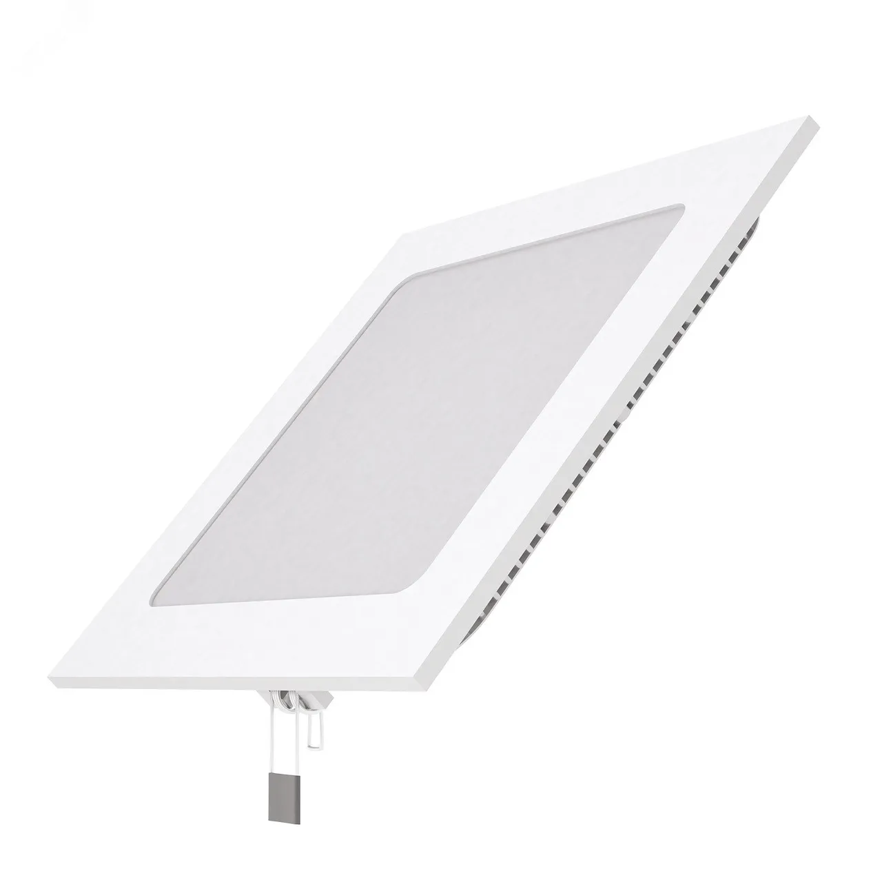 Светодиодный встраиваемый светильник ультратонкий квадратный IP20 12W 4100K 1/20 940111212