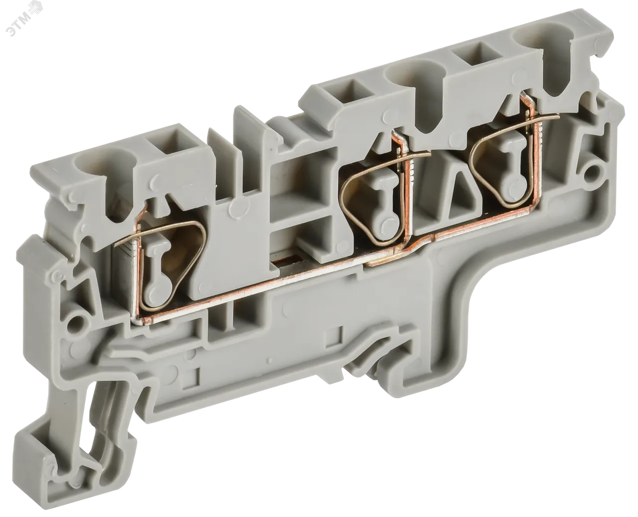 ARMAFIX Клемма пружинная CX4-3 4мм2 трехконтактная серая IEK AF-CT40-00-3-K03-004