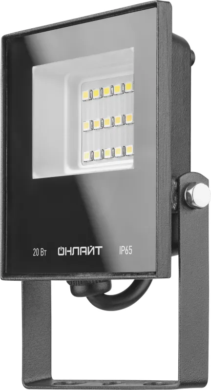 Прожектор светодиодный 61 949 OFL-20-6K-BL-IP65-LED 20Вт 6000К IP65 1600лм черн. 61949