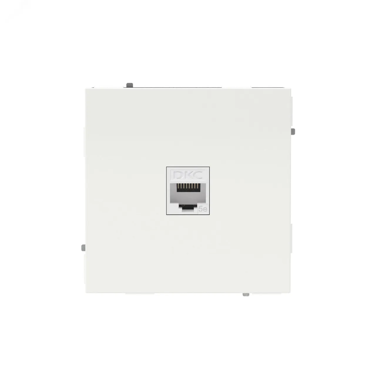 Компьютерная розетка RJ-45 без шторки, кат.5е одинарная, KANT, белая магнолия 7000663