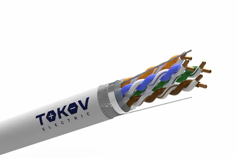 Кабель витая пара SF/UTP 4х2х24AWG (0.52мм) кат.5E PVC TOKOV PRO Fluke tested (м) TOKOV ELECTRIC TKP-C06-SF/UTP-42-5E-305
