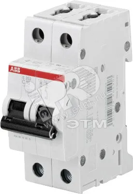 ABB Выключатель автоматический 2-полюсной S202 C50