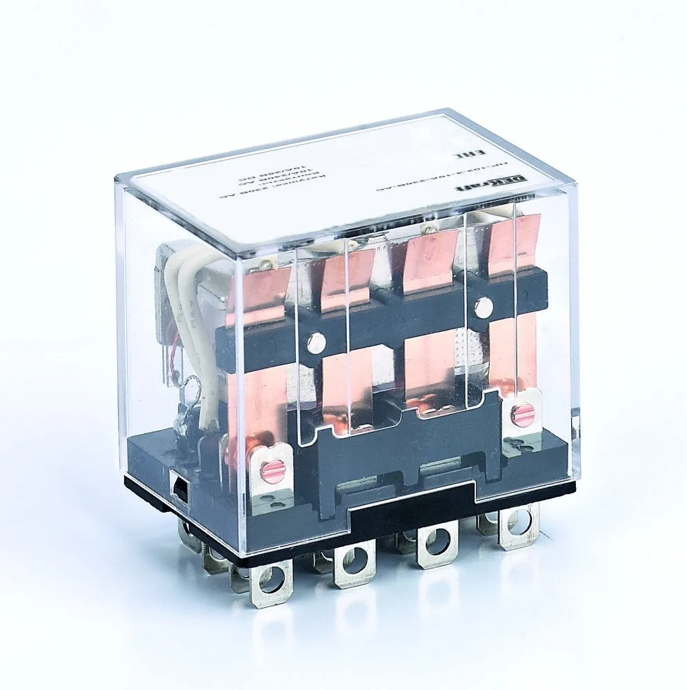Dekraft Промежуточное реле 4 конт. с LED инд. 10А 220В DC ПР-102