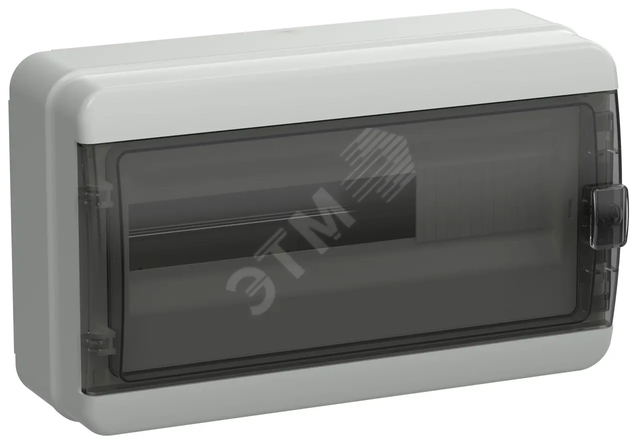 Корпус пластиковый КМПн-18 IP65 черн. прозр. дверь TEKFOR TF5-KP72-N-18-65-K03-K02
