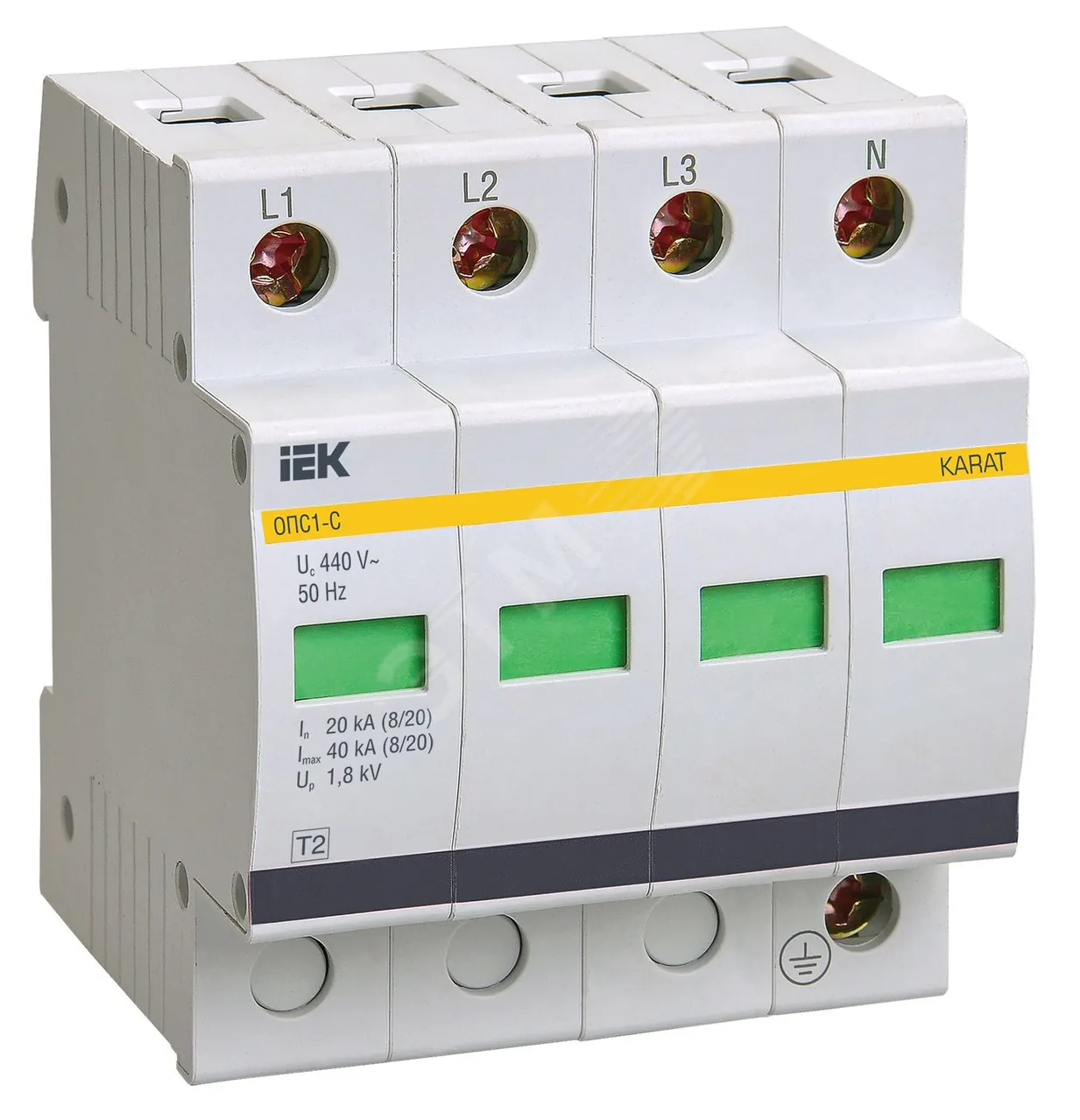 Ограничитель перенапряжения ОПС1-C 4P MOP20-4-C