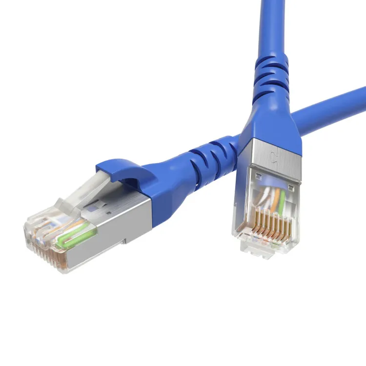 Патч-корд экранированный CAT6 F/UTP 4х2, LSZH, синий, 10.0м RN6FU4500BL