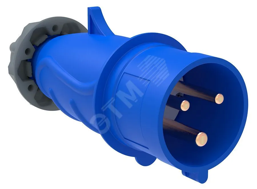 Вилка эл. каб. 16А 2P+PE 220В IP44 MAGNUM ССИ-013 PSN01-016-3