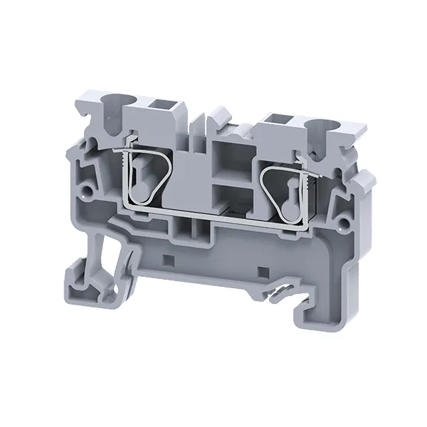 Клемма проходная пружинная OptiClip CX-4-I-32A-(0,2-4)-серый (100шт) 289713