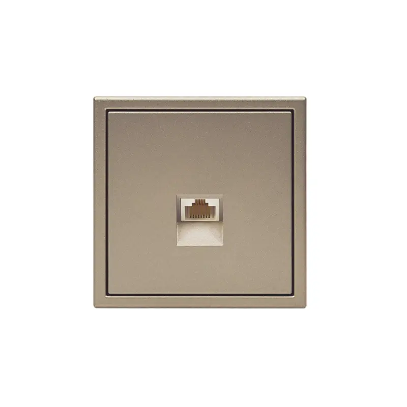 ARTGALLERY РОЗЕТКА компьютерная RJ45, кат. 5е, механизм, ШАМПАНЬ GAL000583