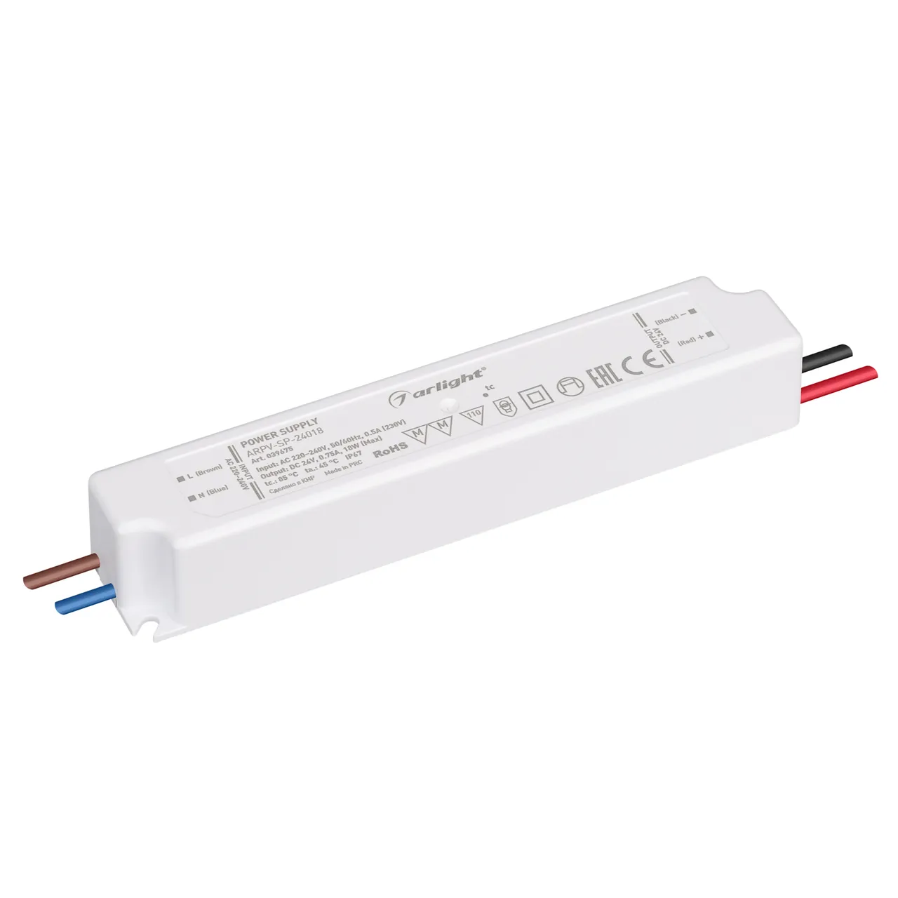 Блок питания ARPV-SP-24018 (24V, 0.75A, 18W) 039675