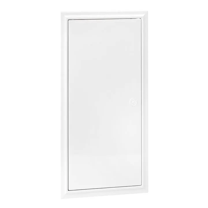Люк ревизионный пластик с нажим. замком 200х400 (ШхВ внутр.) Basic lpnz-200x400