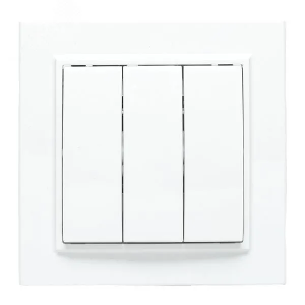 Выключатель 3-кл. СП Минск 10А IP20 бел. Basic ERV10-024-10