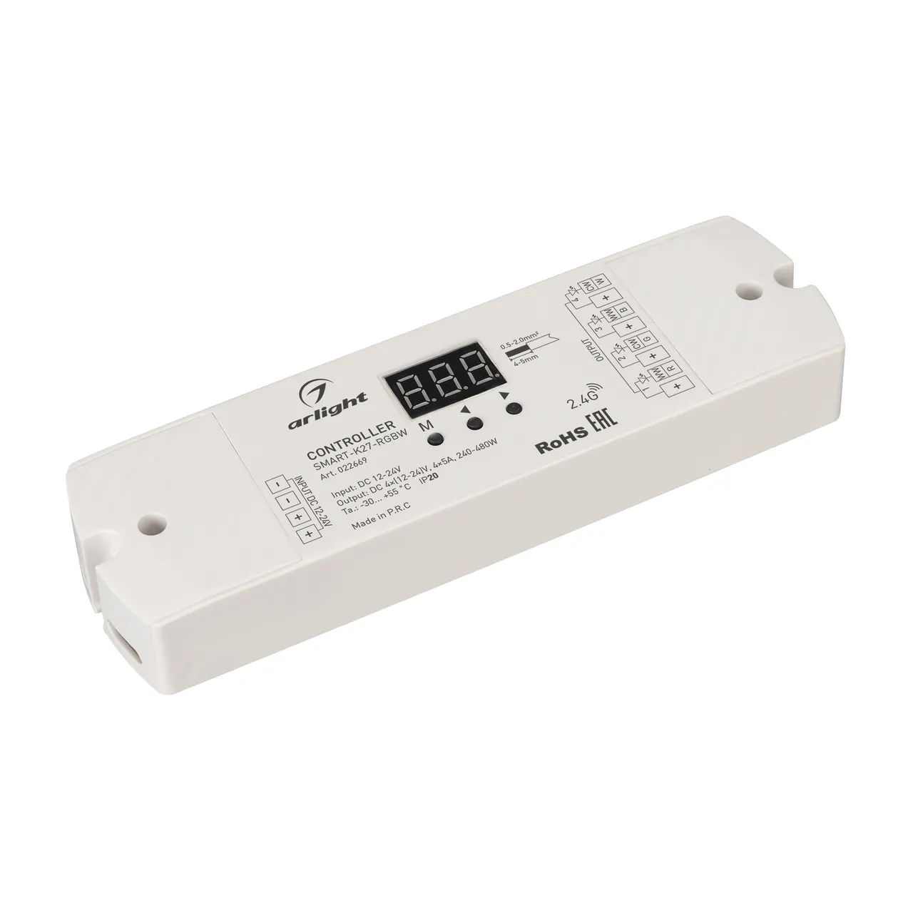 Контроллер SMART-K27-RGBW (12-24V, 4x5A, 2.4G) 022669