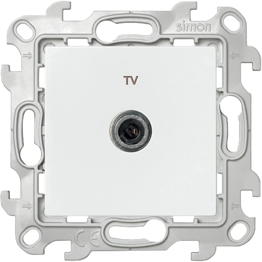 Розетка телевизионная одиночная TV СП 24 IP20 механизм бел. 2450477-030