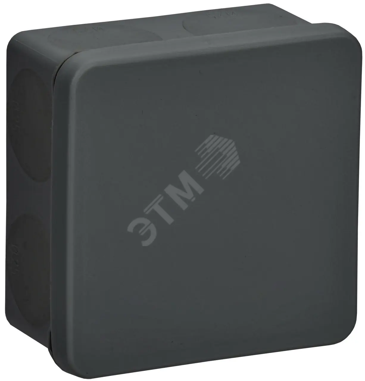 Коробка расп. КМ42435 о/п 80х80х40мм IP67 8 вв. черная UKO21-080-080-040-K02-66