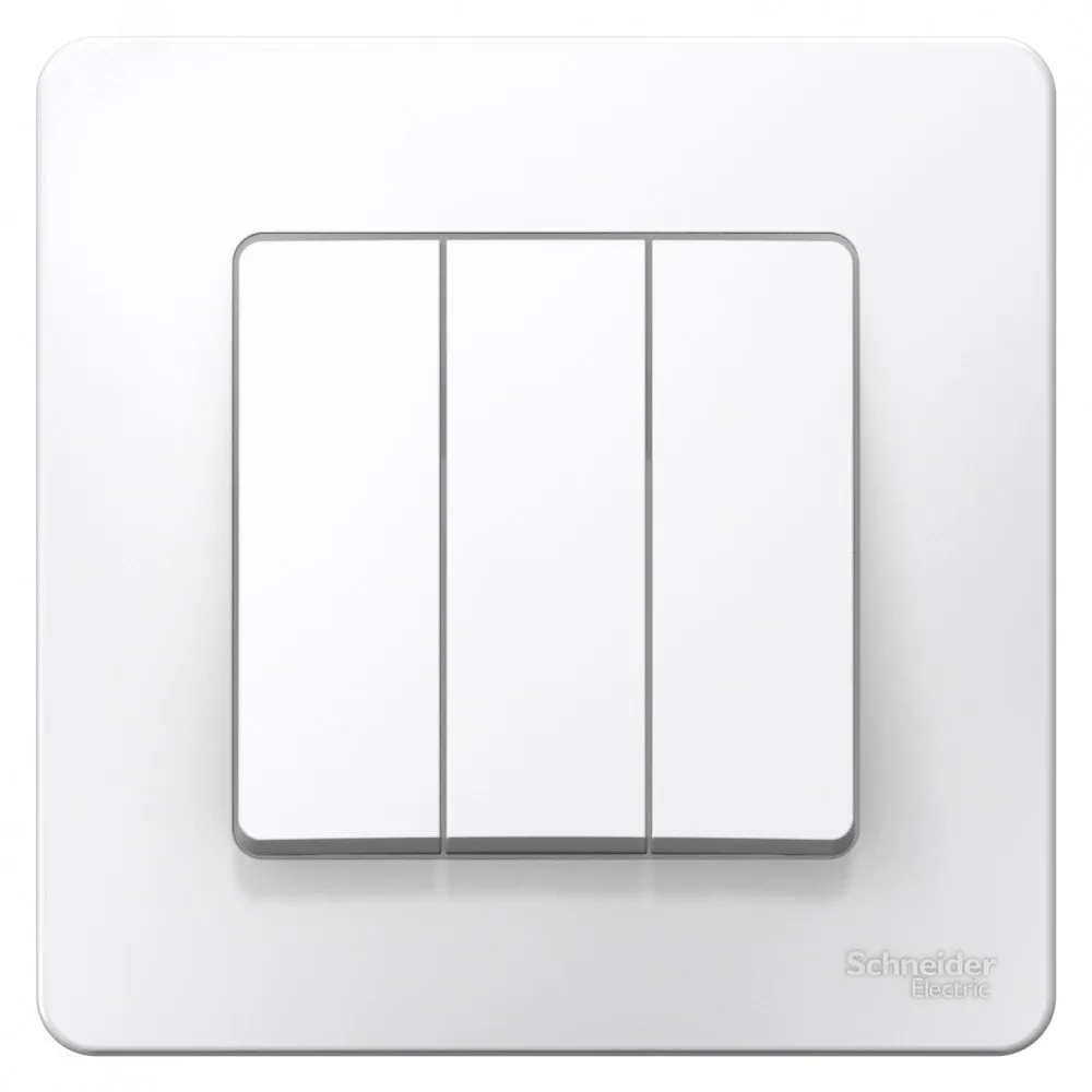 Выключатель 3-кл. СП Blanca 10А IP20 (сх. 1+1+1) 250В бел. SE BLNVS100501