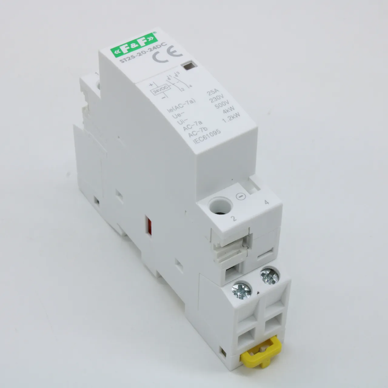 Контактор модульный ST25-20-24 DC 2НО 2.2Вт 2мод. монтаж на DIN-рейку F&F EA13.001.022