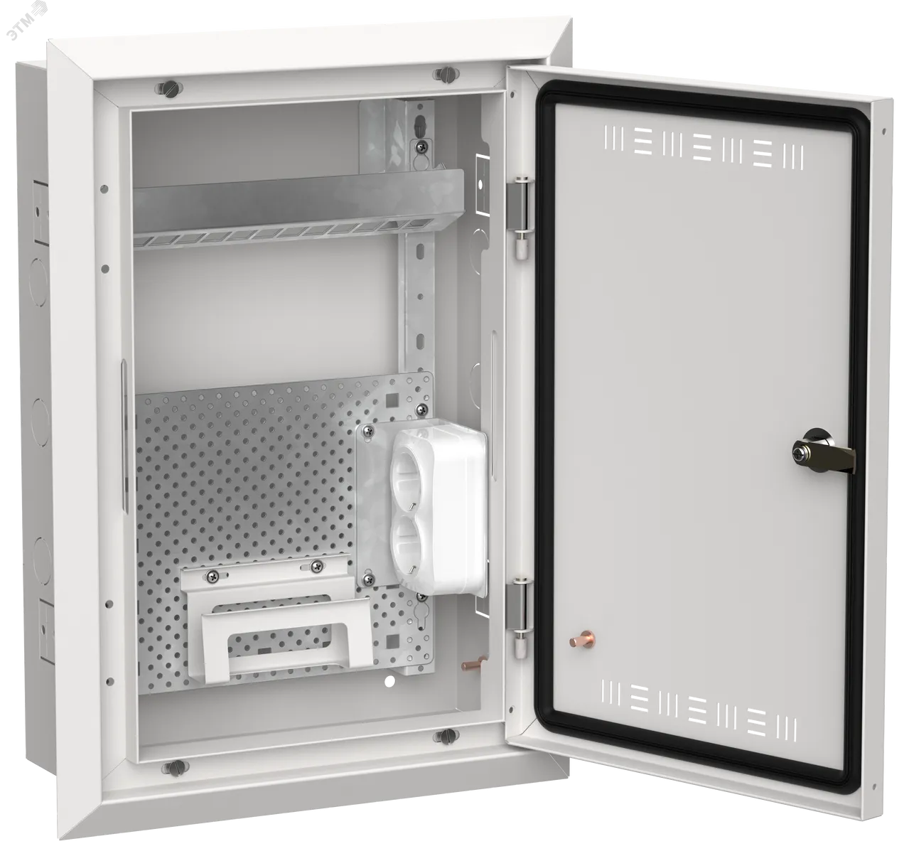 TITAN 5 Корпус мультимедиа ЩРв-24 (1х24) 505х365х130мм IP30 белый IEK TI5-51-V-024-30