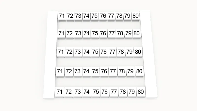 Маркировка (в кассетах) DEK5-50P-19-34Z(H)
