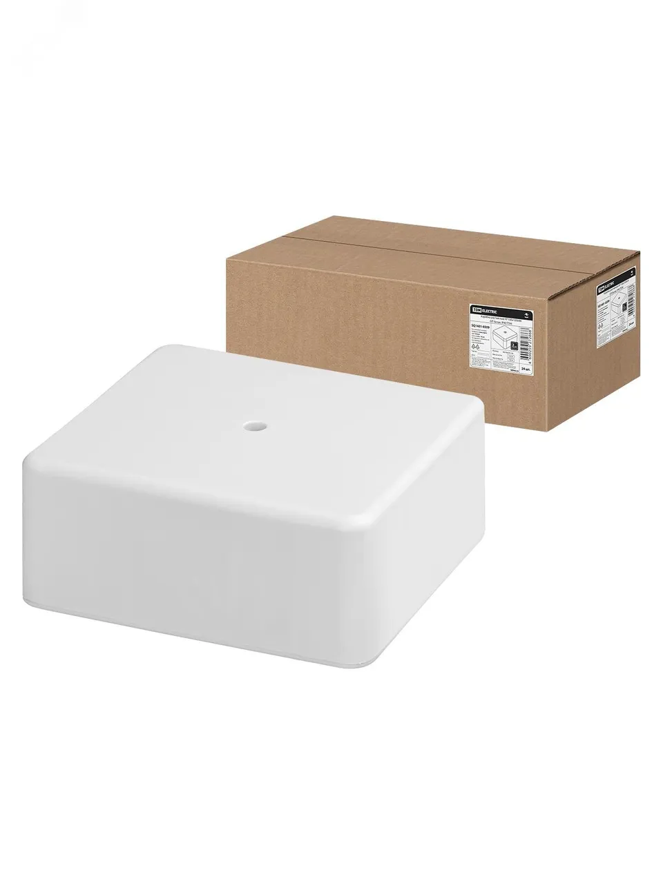 Коробка распаячная КР 100х100х44 ОП белая IP40 SQ1401-0209