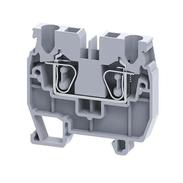 Мини-клемма проходная 2,5 кв.мм пружинная OptiClip CXM-2,5-I-24A-(0,2-2,5)-серый 331821