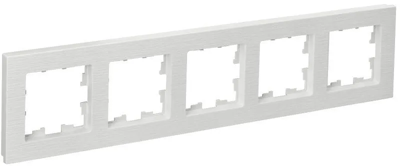 Рамка 5-м BRITE РУ-5-Бр бел. рифленый BR-M52-51-K01
