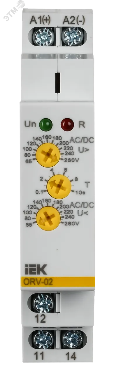 Реле повыш.напряжения ORV. 1ф 110-240 В AC/DC ORV-02-AD110-240