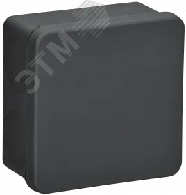 Коробка расп. КМ42455 о/п 100х100х50мм IP67 8 вв. черная UKO21-100-100-050-K02-66