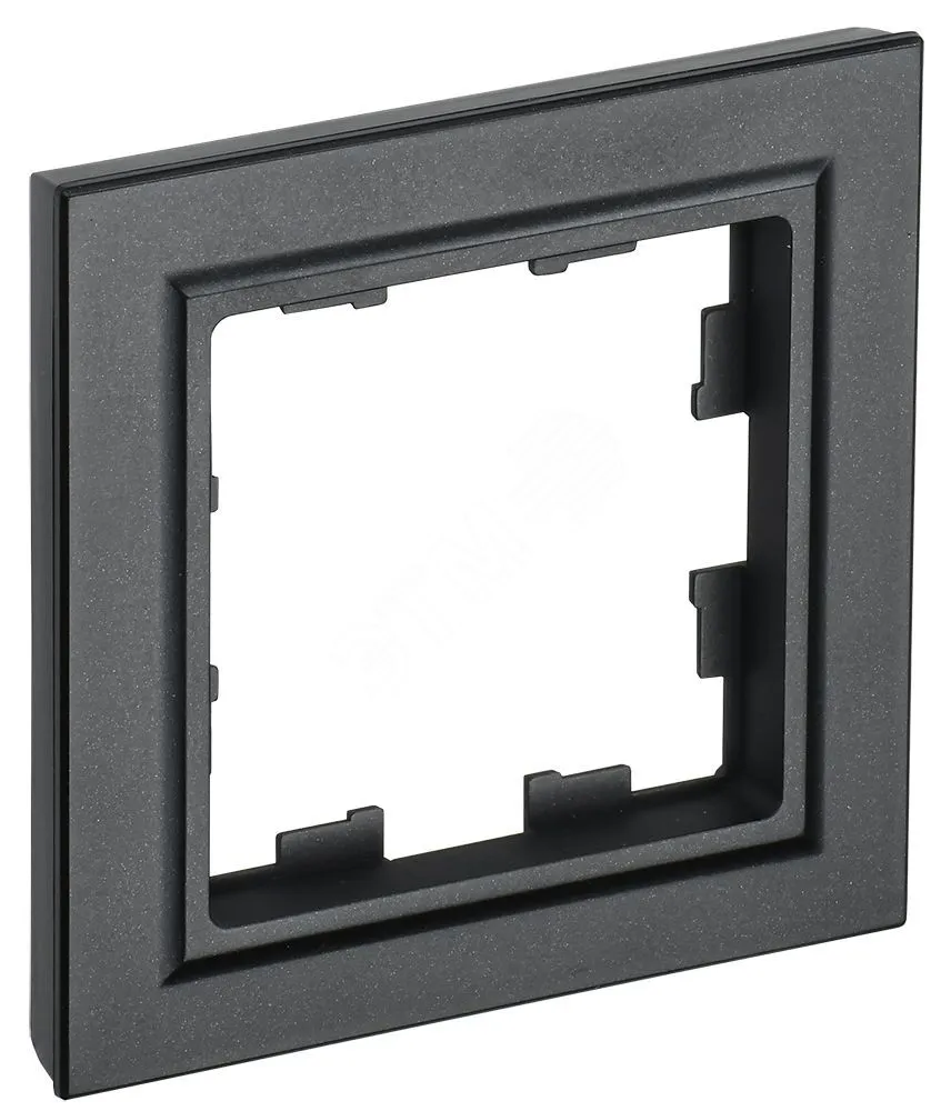 Рамка 1-м BRITE РУ-1-БрЧ черн. BR-M12-K02