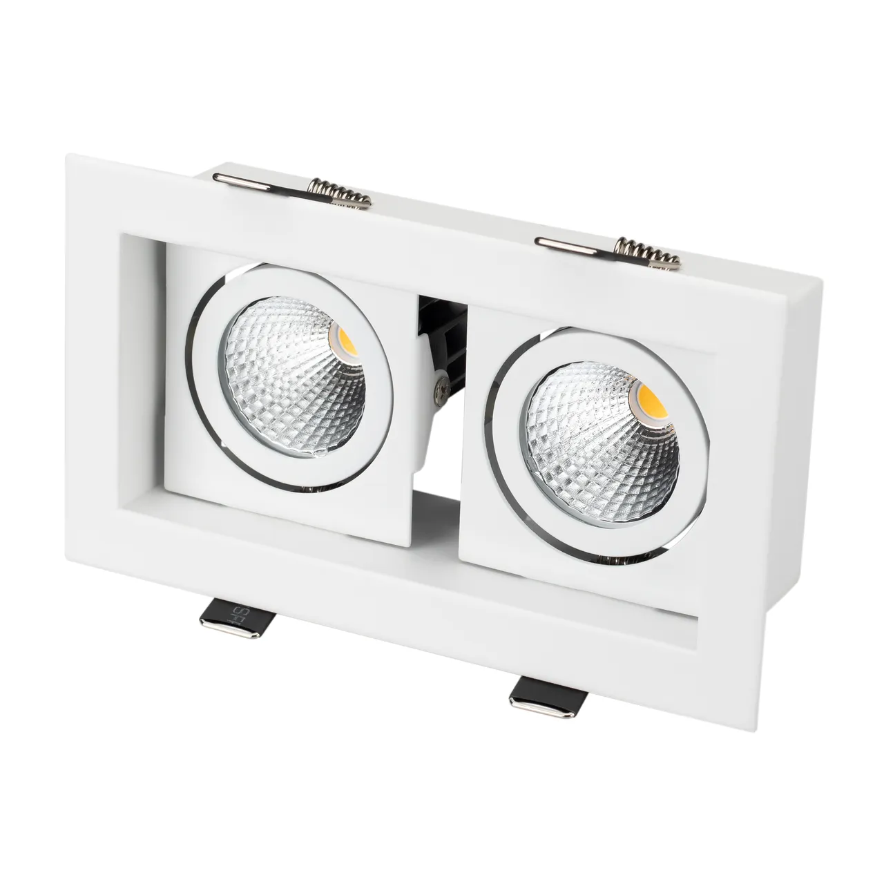 Светильник CL-KARDAN-S180x102-2x9W Warm (WH-BK, 38 deg) 024130