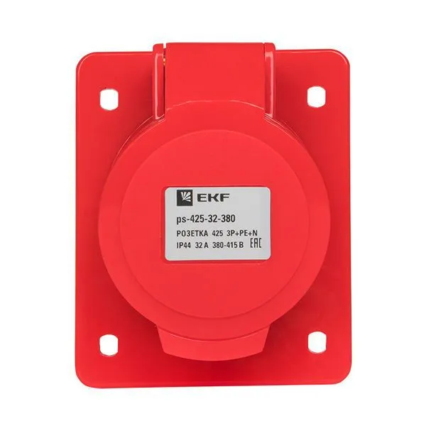 Розетка наружн. уст. 115 16А 3P+PE+N 380В IP44 PROxima ps-115-16-380