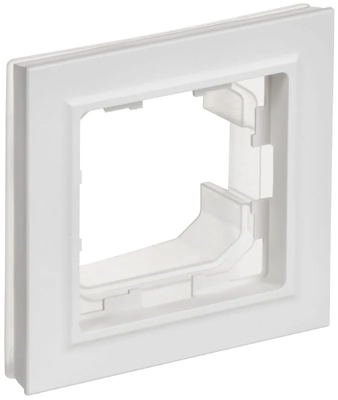 BRITE Рамка 1-местная IP44 РУ-1-БрАБ-44 арктический белый IEK BR-M12-44-K91