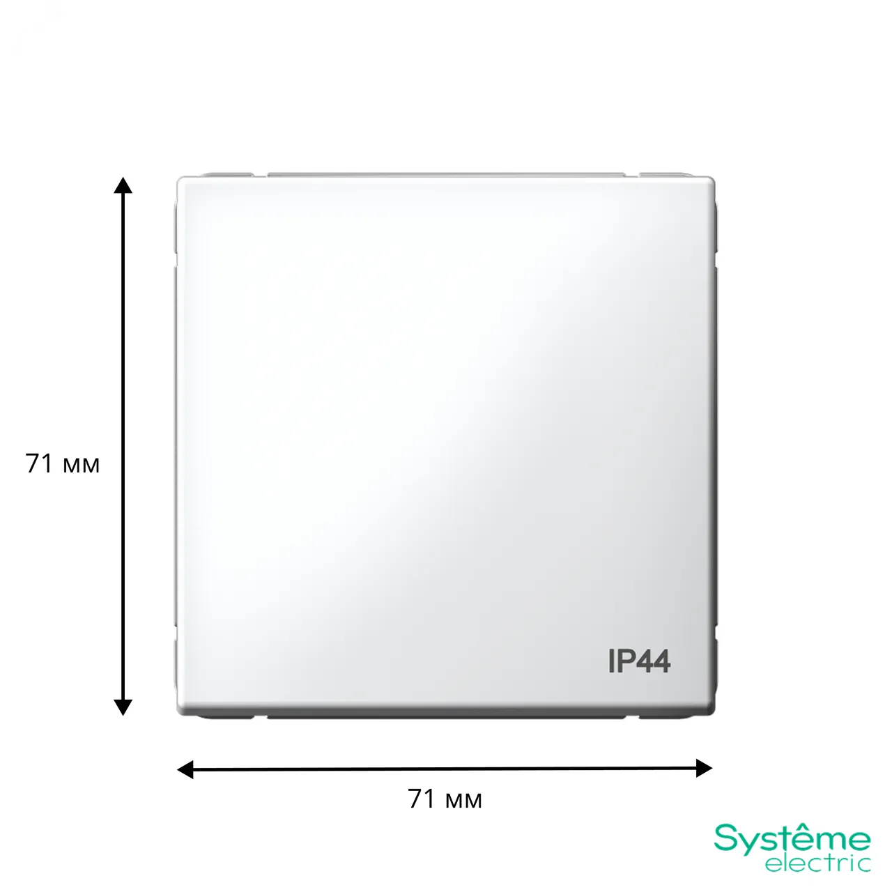 Переключатель 1-кл. ArtGallery IP44 10AX механизм бел. SE GAL440161