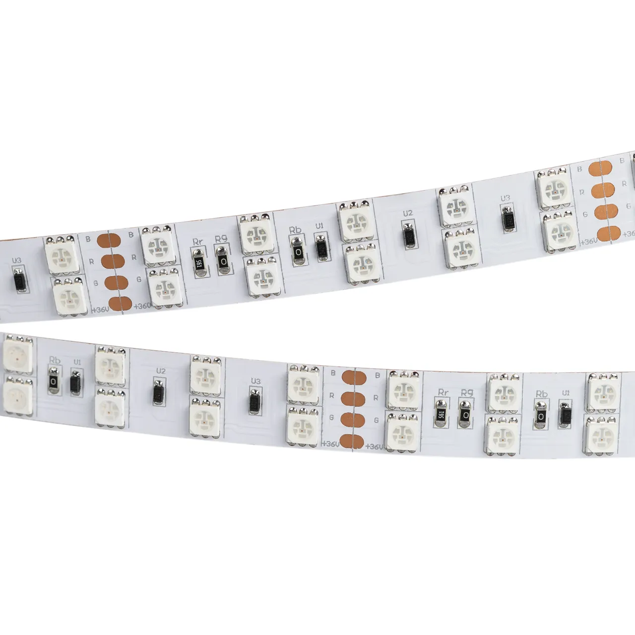 Лента RT 2-5000 36V RGB 2X2 (5060, 600 LED, LUX) 015080