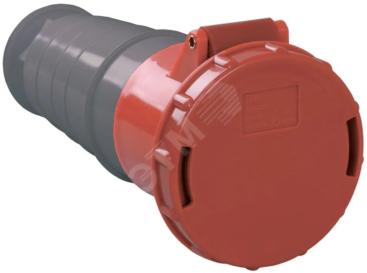 Розетка кабельная 63А 380В 3P+PE+N ССИ-235 IP54 PSR22-063-5
