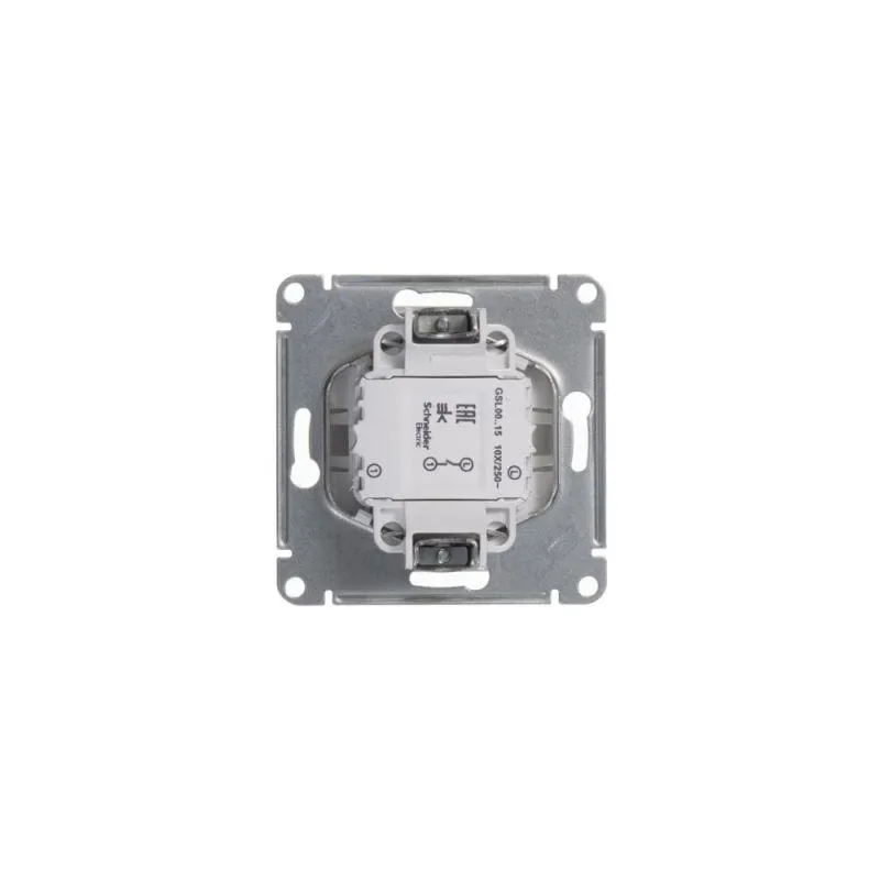 Кнопка нажимная 1-кл. СП Glossa 10А IP20 (сх. 1) 10AX механизм бел. SE GSL000115