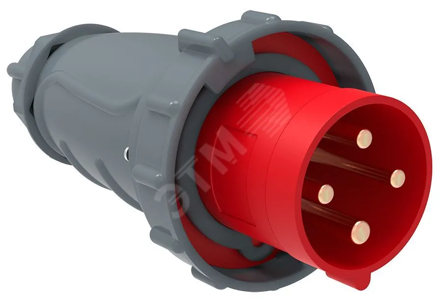 Вилка эл. каб. 63А 3P+PE 6ч/380-415В IP67 MAGNUM ССИ-034 PSN02-063-4