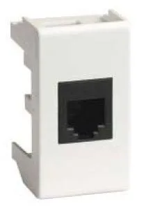Розетка компьютерная 1-м 1мод. Viva RJ45 кат.6 бел. 45058