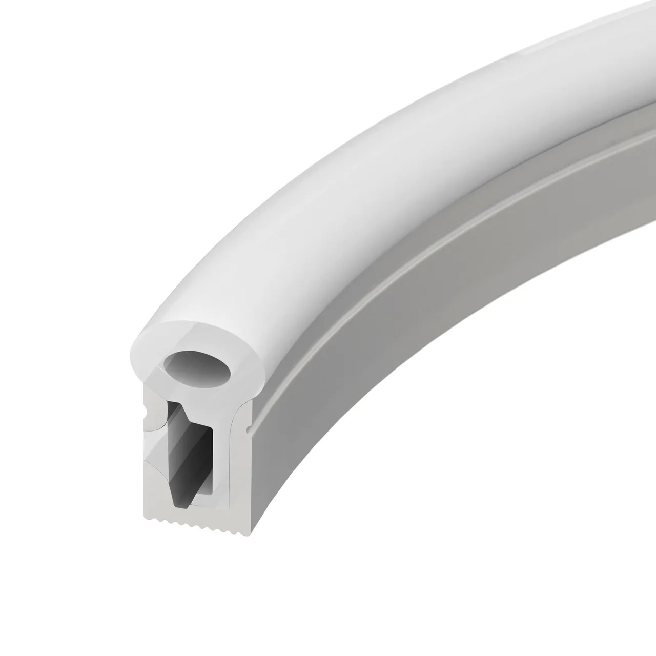 Силиконовый профиль WPH-FLEX-0817-SIDE-S8-5m WHITE 040268
