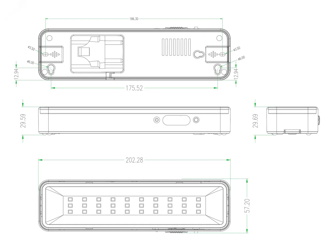 Аварийный светильник светодиодный DBA-105-0-20 постоянный/непостоянный 30LED 5ч IP20 Б0044398