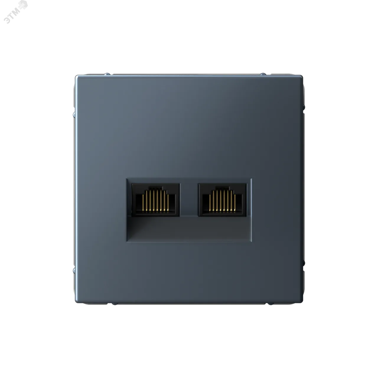 ARTGALLERY РОЗЕТКА двойная компьютерная RJ45+RJ45, кат. 5е, механизм, ГРИФЕЛЬ GAL000785