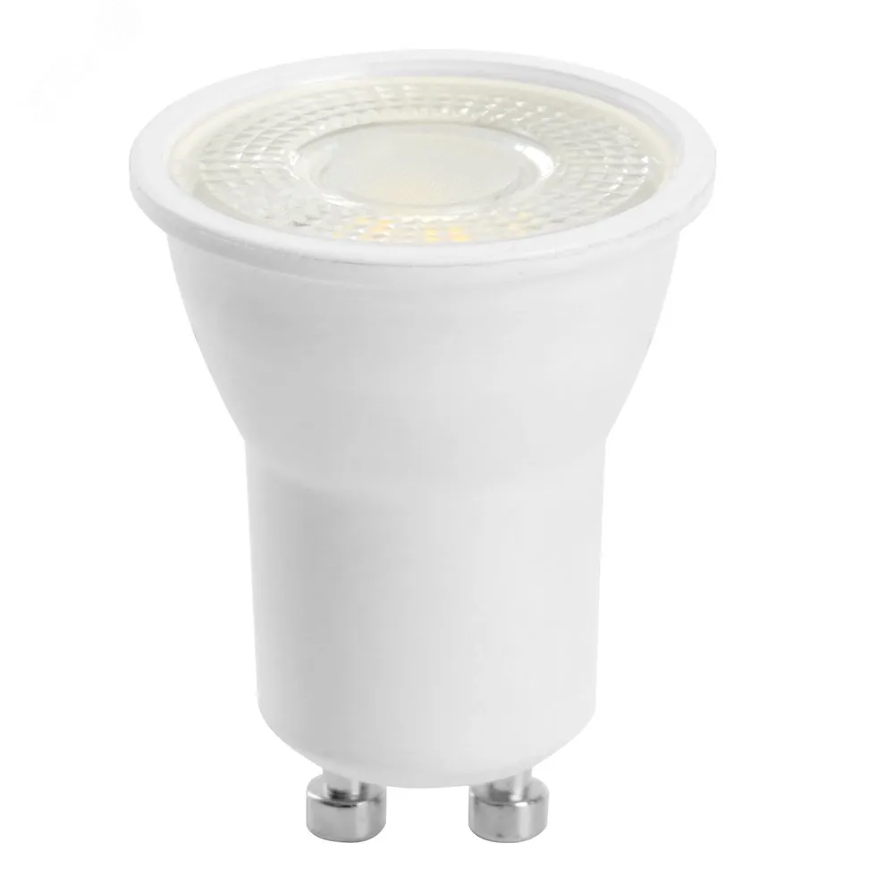 Лампа светодиодная LED 5вт 230в GU10 дневной с линзой 38 град 51220