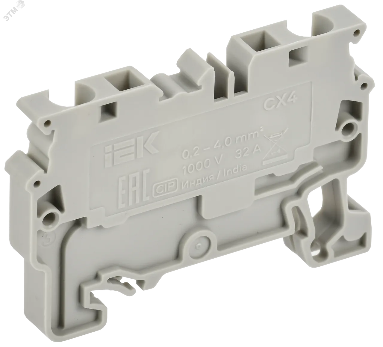 ARMAFIX Клемма пружинная CX4 4мм2 проходная серая IEK AF-CT40-00-K03-004