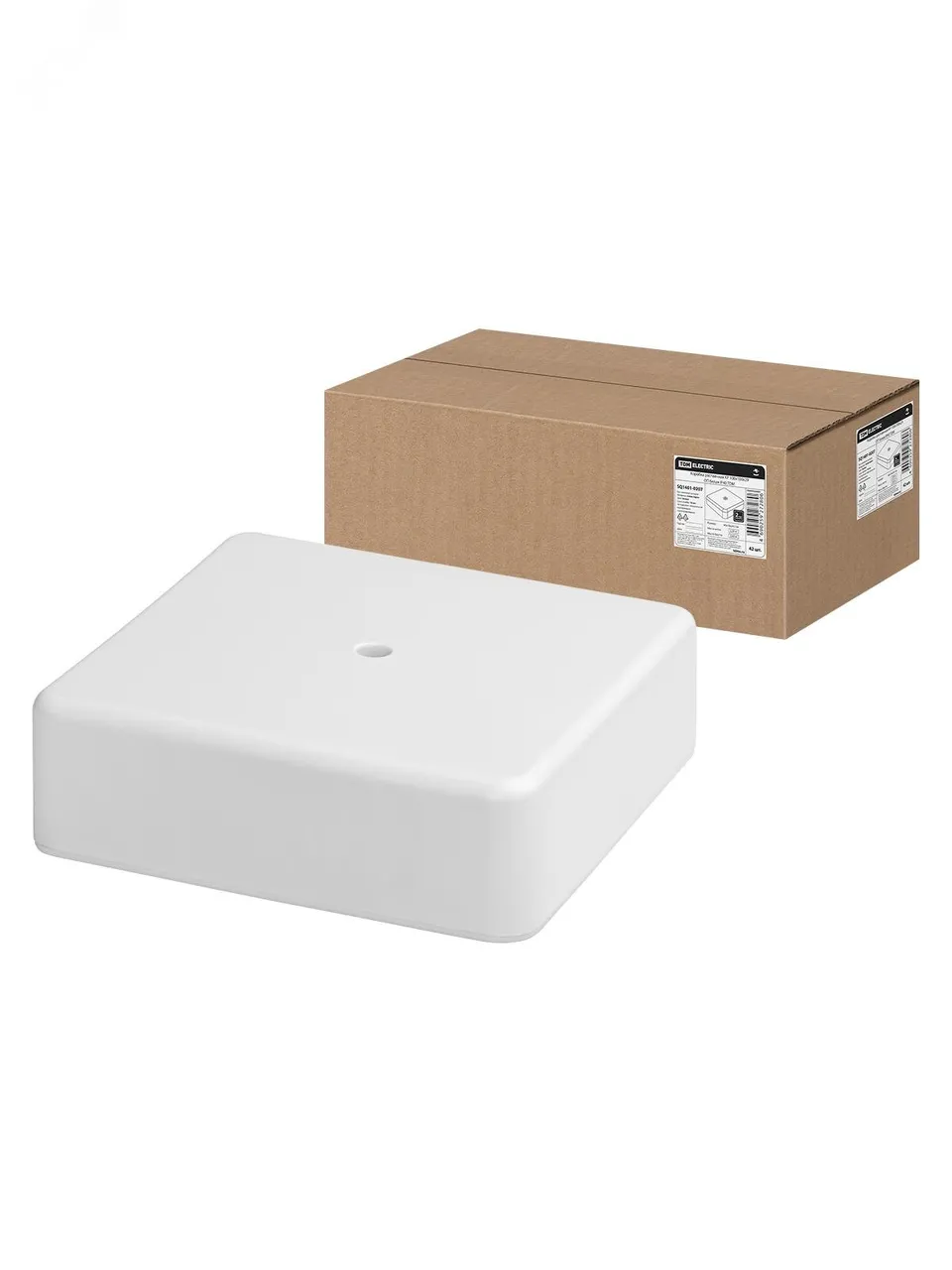 Коробка распаячная КР 100х100х29 ОП белая IP40 SQ1401-0207