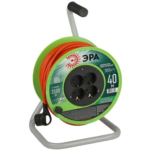 Удлинитель на катушке 4х40м с заземл. RP-4e-3x1.5-40m ПВС 3х1.5 Б0056103