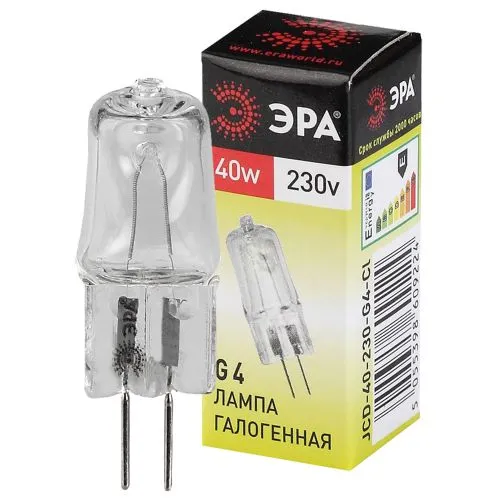 Лампа галогенная G4-JCD-40W-230V-Cl 40Вт G4 230В C0039280