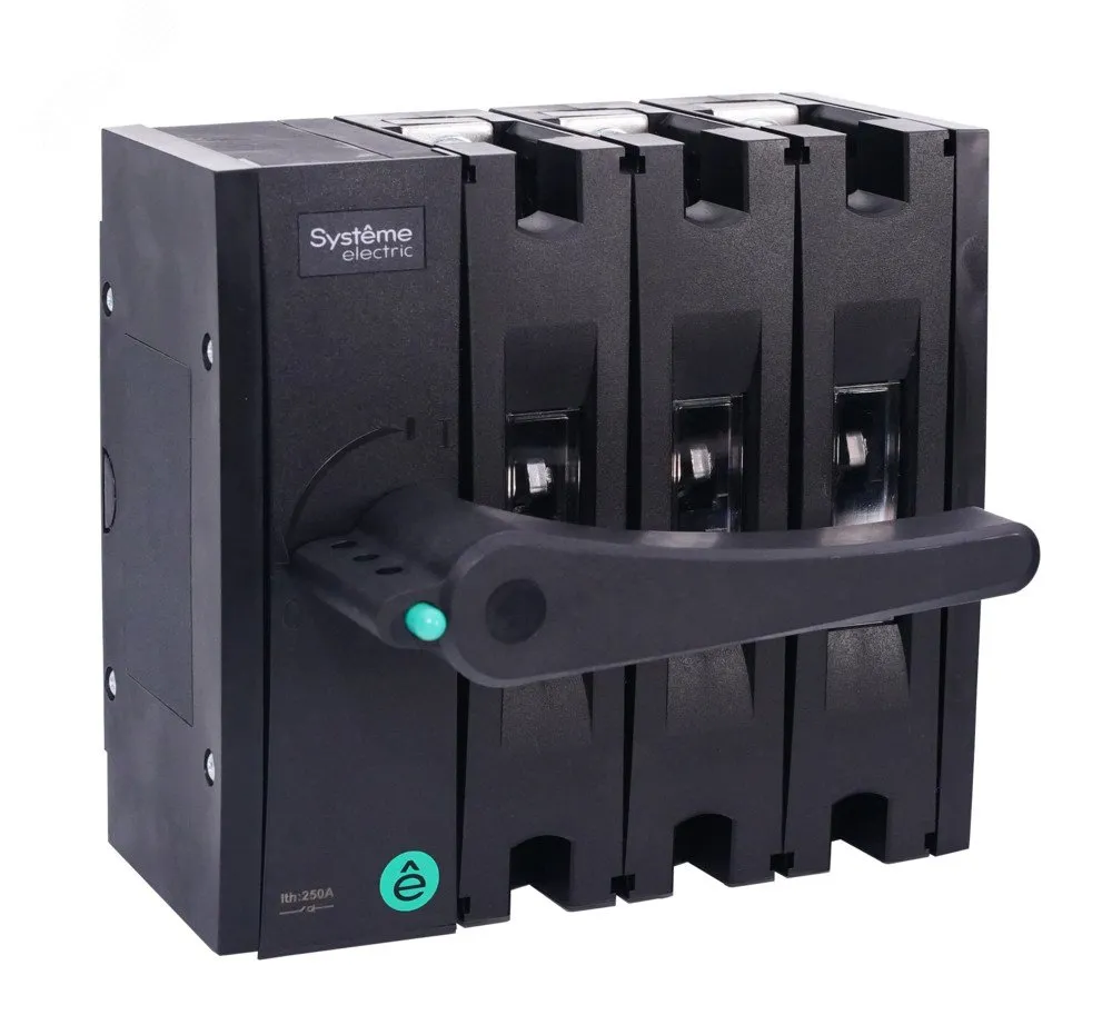 Выключатель-разъединитель SYSTEMEPACT SD250 3P 200A Рукоятка слева фронт_Рукоятка заказывается отдельно SSD02503LF0200