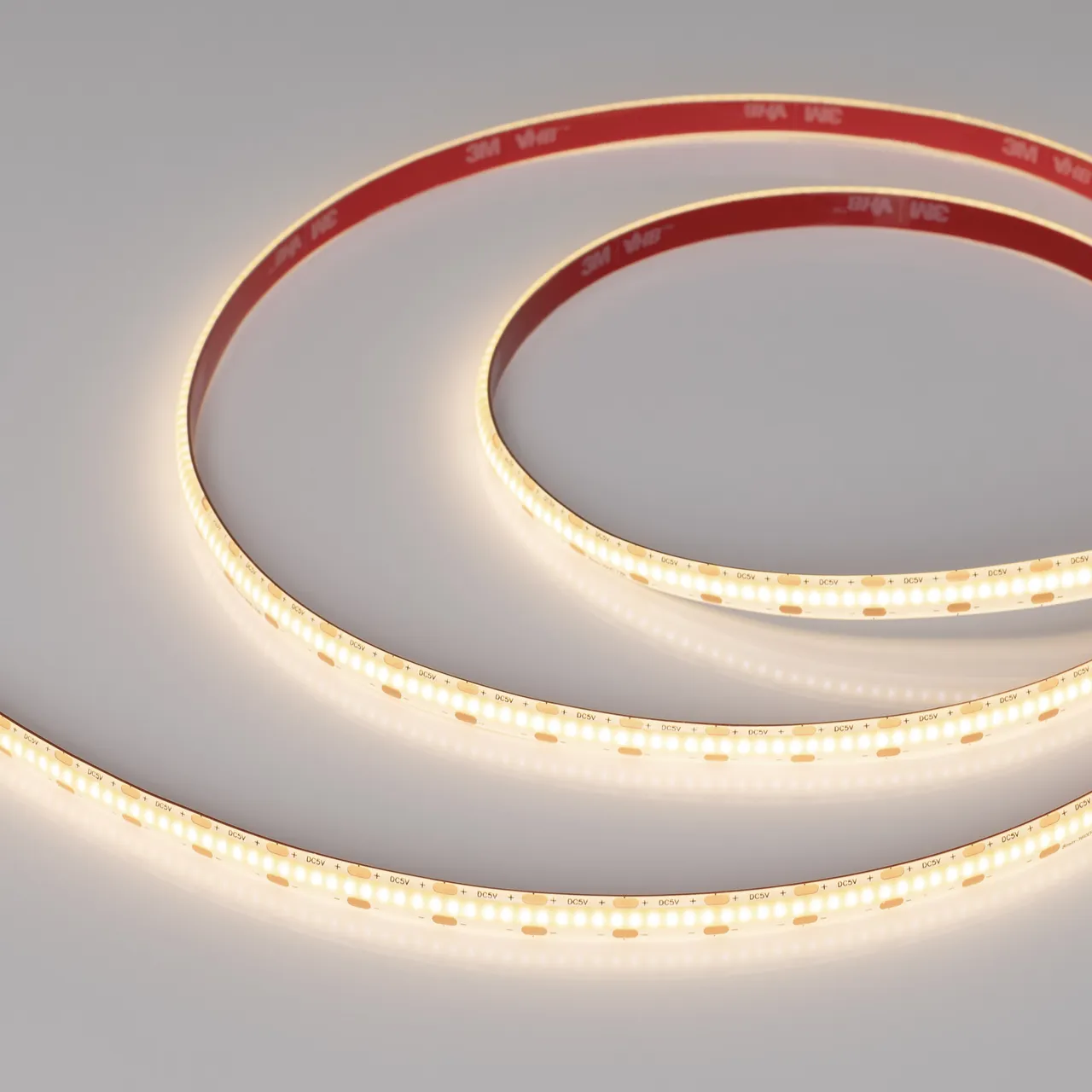 Лента герметичная COB-SE-X360-8mm 5V Warm3000 (5 W/m, IP65, CSP, 5m) 041709